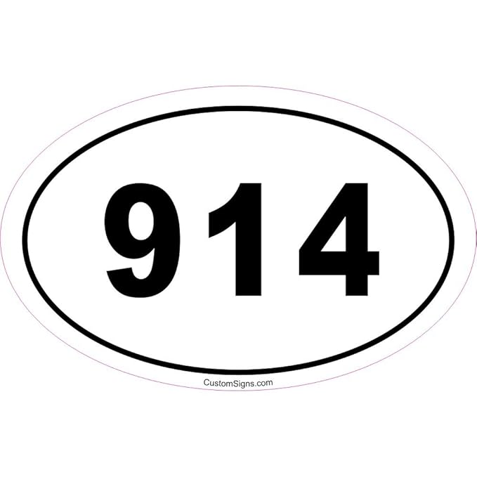 Amazon Custom Signs 914 Area Code Bumper Sticker For Car Automotive