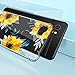 Compatible for Google Pixel 2XL Case, GVIEWIN Flower Pattern Design with Shockproof Corner Cushion, Ultra Slim TPU Bumper Protective Cover Case(2017) (Sunflowers/Yellow)