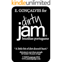 dirty.JAM flashcards: brazilian portuguese (Portuguese Edition) book cover