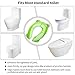 Travel Potty Seat New Upgrade for Kids Boys & Girls | Portable Folding Large Non Slip Silionce Pads Potty Training Seat with Carry Bag for Babies | Toddlers Toilet Seat, Recyclable Potty Seat Cover