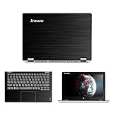 Black Brushed Aluminum skin decal wrap skin Case for Lenovo Yoga 700 11 11.6