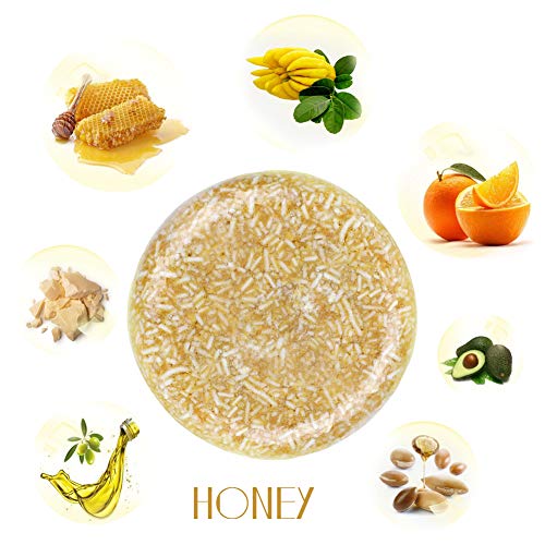 100-Natural-Shampoo-Bar-for-Hair-2-Pieces-Solid-Shampoo-Soap-for-Treated-Dry-Damaged-Hair-Vegetarian-Plant-Essence-Helps-Stop-Hair-Loss-and-Promotes-Healthy-Hair-Growth-42oz-Honey-Rosemary