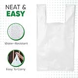 Plastic Carrier Bags 100 White Vest Style Handles Large 13x19x23 Inch Groceries view 4