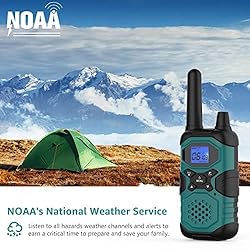 4 Pack Walkie Talkies Long Range Rechargeable