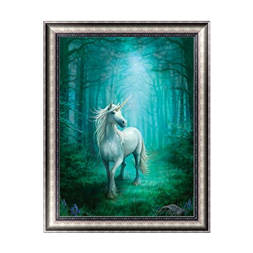 Kofun DIY Unicorn in The Forest 5D Diamond Painting Crystal Embroidery Crafts Cross Stitch Art Craft Home Room Wall Decor 30x38 cm