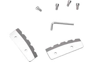 TYTOGE 2 Pcs Ice Auger Blade Suitable for Eskimo 6 Inch Augers Hard Alloy Steel Ice Drill Blade Replacement with Screws and W