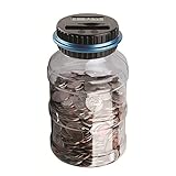 Sunsbell Coin Bank Savings Jar Coin Digital Counting Money Box, Automatic Coin Counter LCD Display (Dollar)