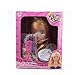 Girls Fashion Hair Styling Dolls Head Play Set Kids Toy Beauty Girl Gift by NEVCO
