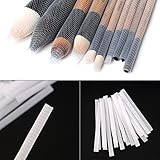 Mmrm 100 pcs Make Up Brush Pen Netting Cover Mesh Sheath Protectors Guards (Not Include Brushes)