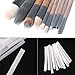 Mmrm 100 pcs Make Up Brush Pen Netting Cover Mesh Sheath Protectors Guards (Not Include Brushes)