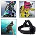 Zoukfox Head Strap Camera Mount + Quick Clip Compatible fit for GoPro HERO5 Black, HERO5 Session, HERO4 Black, HERO4 Silver and Hero Sessio and Most Action Cameras (Head)