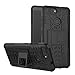 Mustaner Zenfone Max Plus Case M1(ZB570TL), Dual Layer Shock-Absorption Armor Cover Full-Body Protective Case with Kickstand for Asus Max Plus (M1) ZB570TL (Black)