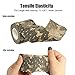 OUTERDO 6 Rolls 14.8x0.16ft Military Camouflage Tape Camo Wrap Outdoor Self-Adhesive Protective Camo Form Non-Woven Fabric Camo Stretch Bandage for Hunting Gun,Firearms,Knives,Flashlight (Green)