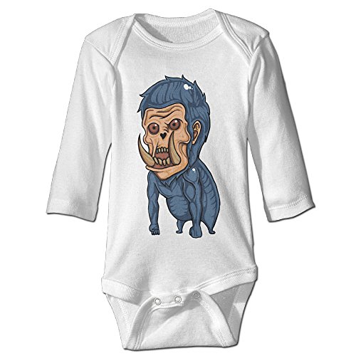 Alexx Human Mutation Kid Jumpsuit Bodysuit Long-sleeve Playsuit White