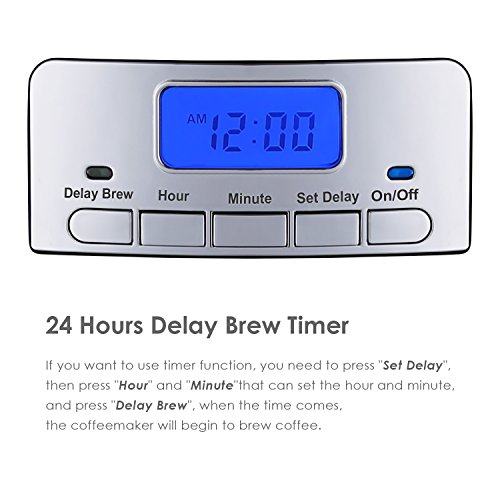 Coffee Maker, Aicok 12 Cup Coffee Maker, Coffee Maker Programmable