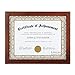 RPJC Document or Certificate Frames Made of Solid Wood High Definition Glass and Display Diplomas 8.5x11 Inch Standard Paper Frame Brown