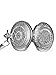 Mudder Vintage Stainless Steel Quartz Pocket Watch Chain (Silver)