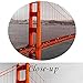 KREATIVE ARTS Canvas Print Beautiful Golden Gate Bridge San Francisco California Black White Red Wall Art Home Decoration Picture Framed 4 panel Ready to Hang