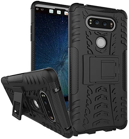 LG V20 Case Armor, Kehon Protective Self Stand Case Perfect Desgin &amp; Ultra Thin Slim Fit Anti-Scratch Shockproof Dual Layer Protection Hybrid Covers with Kickstand for LG V20 Phone-Black
