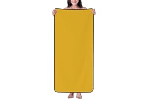 JKDGOJ Black Solid Color Gold Pattern Adult-Sized Absorbent Bath Towel for Household use, Coral Velvet Edging, 27x55in, Bathr