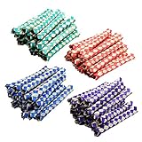 Chinese Finger Traps 5 Inches - Pack of 72 - Cool Chinese Finger Trap – Assorted Two-Tone Colors – for Kids Great Party Favors, Bag Stuffers, Fun, Toy, Gift, Prize – by Kidsco