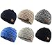 Century Star Baby Beanies for Boys Girls Knit Baby Winter Hats Soft Warm Infant Toddler Beanie Caps Cute Chunky Baby Hat 006Pcs Navy&Beige&Dark Grey&Blue&Light Grey&Black One Size
