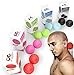 PHYSIX GEAR SPORT Lacrosse Massage Ball Set - Best Portable Muscle Roller for Trigger Point, Back Pain, Plantar Fasciitis & Foot Reflexology - Top Deep Tissue Roller Set for Acupressure & Myofascial