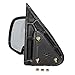 Brock Replacement Driver Manual Side Door Mirror with Textured Cap Compatible with 99-06 Silverado New Body Style Pickup Truck 25876714