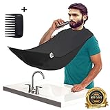Sale 40% Off-Karibbe Premium Beard Apron Catcher With Shaper Comb Included-The Improved Beard Bib Made From 100% Water Proof Material_Trim Your Beard In Minutes_Best Choice For Men/Luxury Gifts/Black