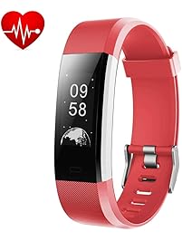 Lintelek Fitness Tracker, Heart Rate Monitor Activity Tracker with Connected GPS Tracker, Step Counter, Sleep Monitor, IP67 Waterproof Smart Pedometer for Kids, Women and Men