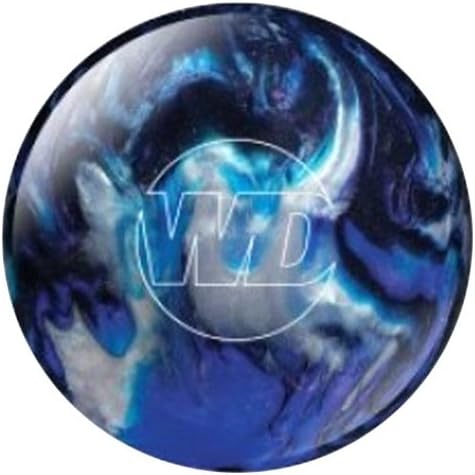 Bowlerstore Products White Dot Bowling Ball- Blue/Black/Silver