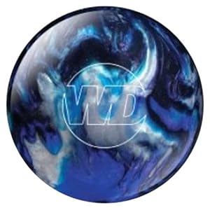 4. White Dot Bowling Ball- Blue/Black/Silver