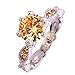 Psiroy Women's 925 Sterling Silver 2ct Gemstone Filled Ring
