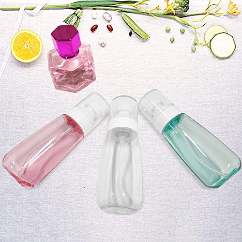 Fine Mist Spray Bottle 3.4oz/ 100ml Empty Cosmetic Refillable Travel Containers Plastic Hair Spray Bottle Sprayer for Perfume Skincare Makeup Lotion 3 Pack