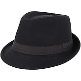 Unisex Timelessly Classic 20s Trilby Fedora Hat Men Women Short Brim Panama Jazz Cap Manhattan