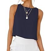 IDEALSANXUN Womens Linen Crop Tank Tops 2026 Spring Summer Beach Sleeveless Tops