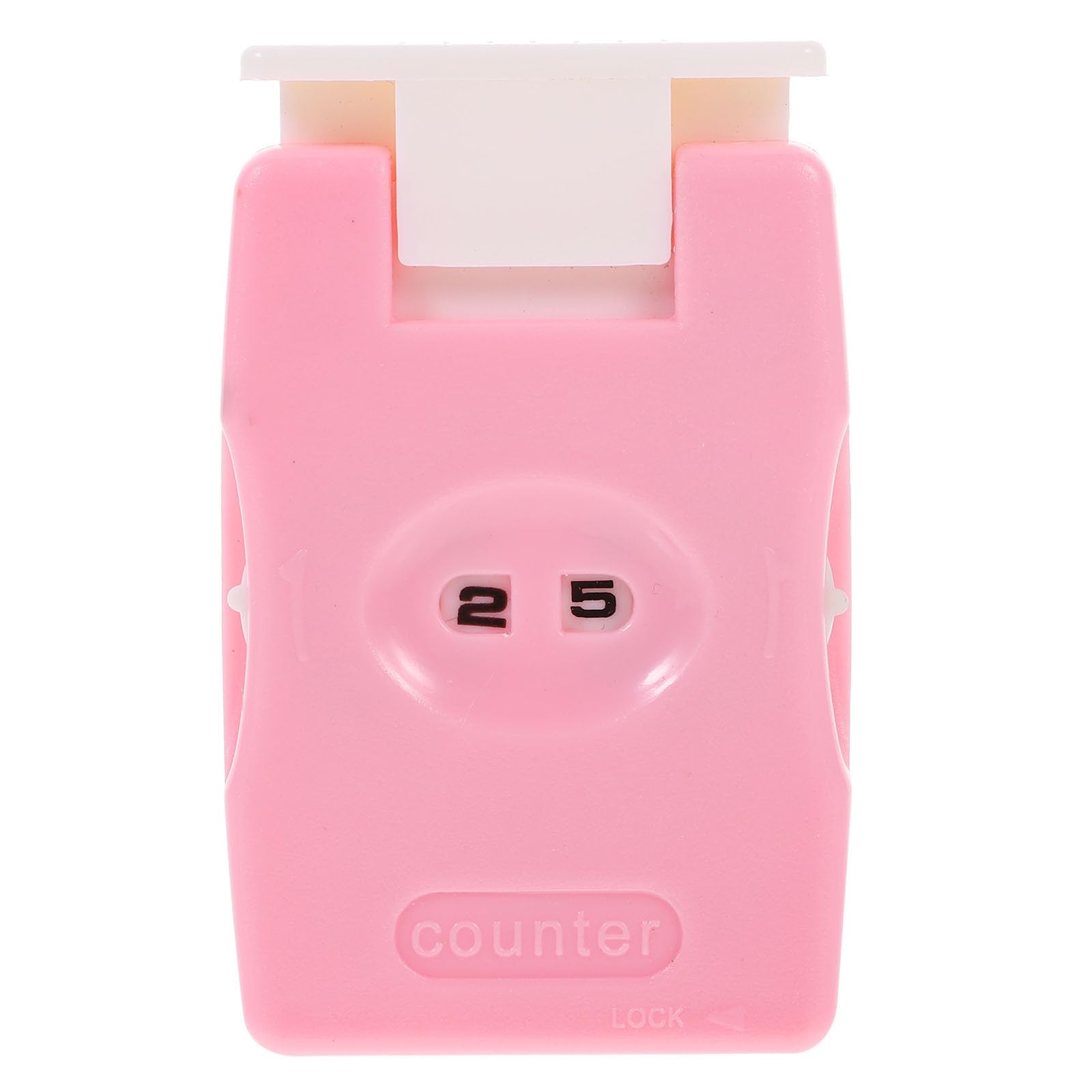 Healifty Knitting Counter Stitch Counter Row Counter Manual Knitting Tool for Home Travel, Pink