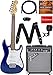 Squier by Fender Short Scale Stratocaster - Transparent Blue Bundle with Frontman 10G Amp, Cable, Tuner, Strap, Picks, Fender Play Online Lessons, and Austin Bazaar Instructional DVD