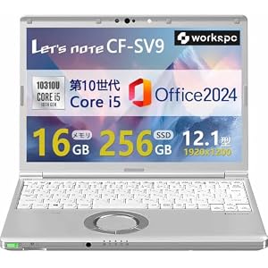 【整備済み品】高性能ノートパソコン Let`s note CF-SV9 12.1型WUXGA(1920x1200) 第10世代Core i5
