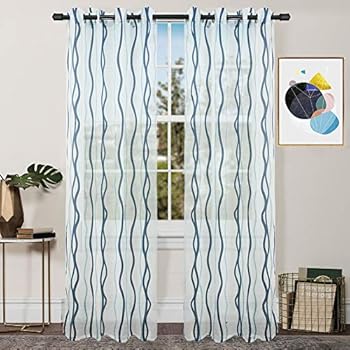 Amazon Com Fy Fiber House Semi Sheer Curtains For Living Room