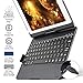 iPad Keyboard Case for iPad 2018 (6th Gen), iPad 2017 (5th Gen), iPad Pro 9.7, iPad Air 2 and 1, 360 Rotatable, Wireless, BT, Backlit 7 Color-iPad Case with Keyboard and Pencil Holder(9.7, Black)