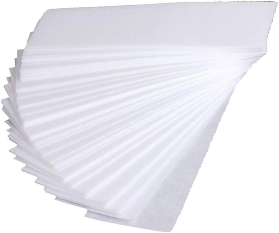 100Pcs Non-Woven Wax Strips Women Facial and Full Body Hair Removal Waxing Strips - 20 x 7CM White Stylish and Popular