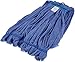 Amazon Basics Commercial Microfiber Tube Mop Head, 1.25 Inch Headband, Medium, Blue, 6-Pack