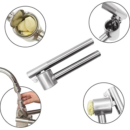 JYsun Garlic Press Garlic Peeler Garlic Mincer Garlic Chopper Garlic Grinder Garlic Crusher Garlic Masher - Thumbnail 2