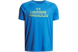 Under Armour Boys Tech Split Wordmark Short Sleeve T Shirt