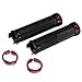 OUTERDO Bicycle Handlebar Grips Double Lock on Locking Aluminum Grips red