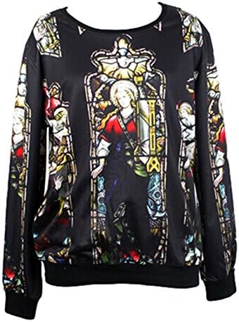 Fashion lovers printing loose round neck sweater (cartoon characters)
