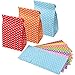 Tatuo 24 Pieces Halloween Candy Party Bags Gift Paper Bags Grocery Bags Craft Paper Bags Lunch Flat Bottom Paper Bags