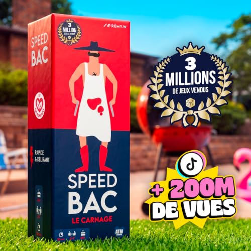 Speed Bac Adult Board Game, Fast and Delusional, 2 to 7 Players, Atmosphere Game