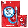 Colgate Max Fresh Wisp Disposable Mini Travel Toothbrushes, Peppermint, 24 Count (Pack of 4)